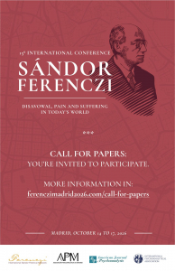 15th International Sándor Ferenczi Conference - Call for Papers